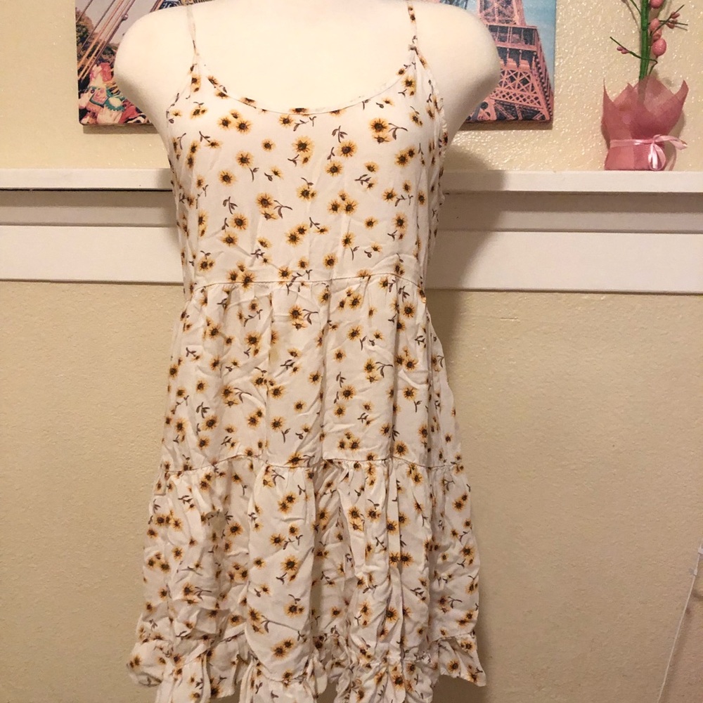 Sunflower flowy dress